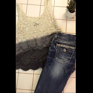 Miss Me Jeans - Jeans and knit shirt set Miss Me Jeans - Jeans and knit shirt set